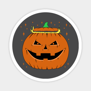 Halloween Scary Pumpkin Magnet